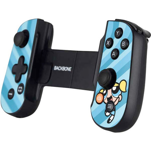 Cartoon Network Powerpuff Girls Bubbles Blue Hearts Backbone One for iPhone Game Controller Skin